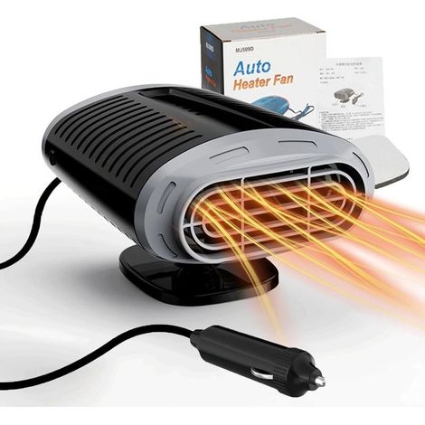 Chauffage de voiture portable 12V 150W – 2 en 1 avec fonction chauffage et climatisation – Base rotative 360° – Compatible tous véhicules (1/5)
