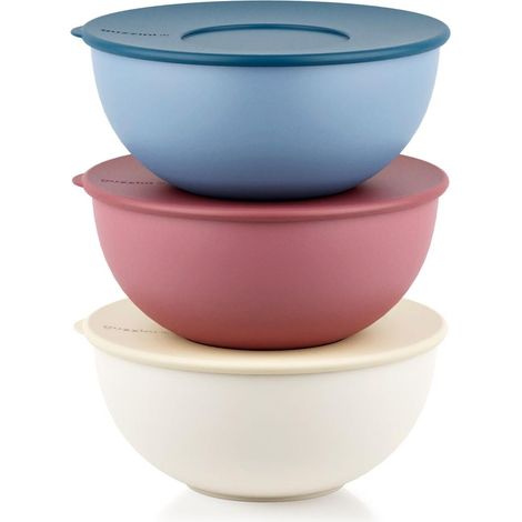 Guzzini - Set de 3 saladiers avec couvercles Ø16 cm - Guzzini