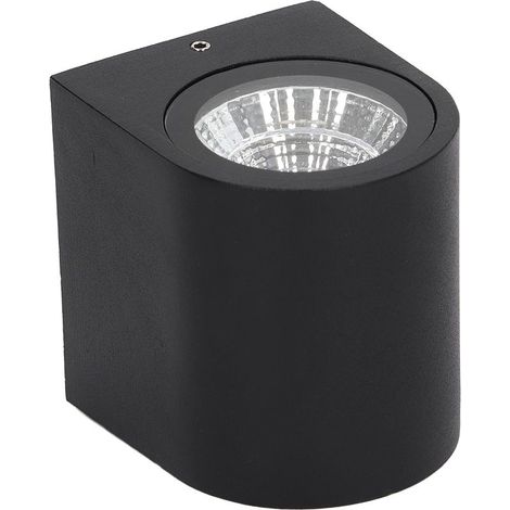 Applique murale LED 5W cylindrique aluminium 85-265V 6000K couloir porche allée (1/5)