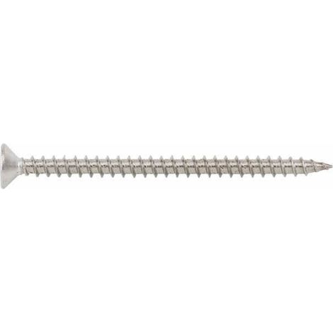Box von 200 INDEX-Holzschrauben rostfrei A2 Gewinde M4 L 40 mm -TPA240040