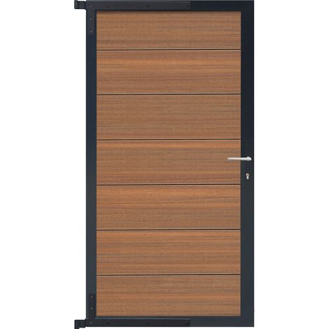 TJÖRN-Tor-Komplettset 90 x 173 cm, Füllung MAHAGONI