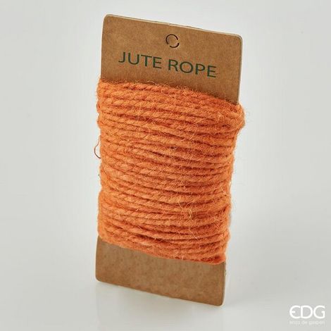 EDG Enzo De Gasperi Spago Iuta D 3 Mm 25 Mt 80 Gr Colore Arancione in Matassa