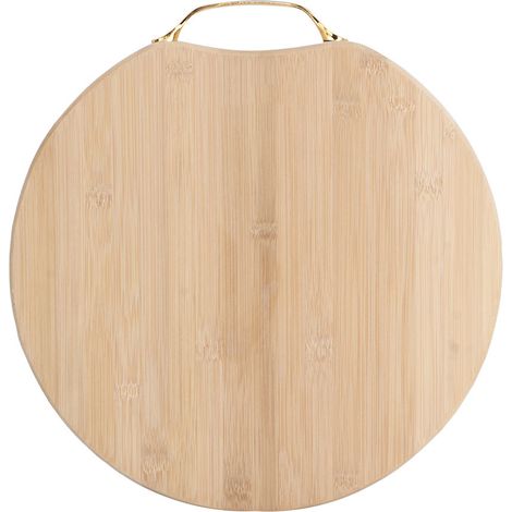 Planche à découper en bambou 34x34x3cm pour légumes, fruits et os - planche de cuisine multifonction