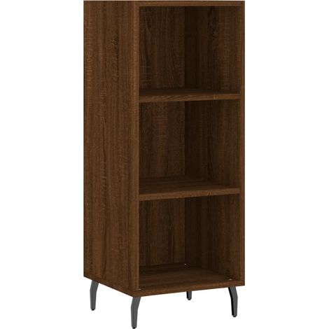 Credenza buffet cassettiera mobile contenitore organizer cucina soggiorno soggiorno 34,5 x 32,5 x 90 cm derivati del legno marrone 020031190