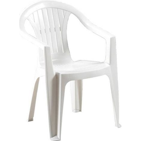 POLTRONA RESINA ATLANTIDE BIANCO