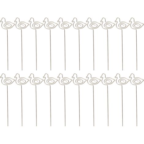 20Pcs Table Cards Clips Silver 10cm Long Lovely Appearance Iron Material Durable Desktop Picture ClipsDuck (1/5)