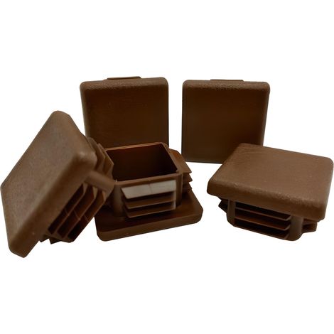 Tappo interno per profilo, palo, tetto 35x35, 10 pezzi, marrone (1/5)