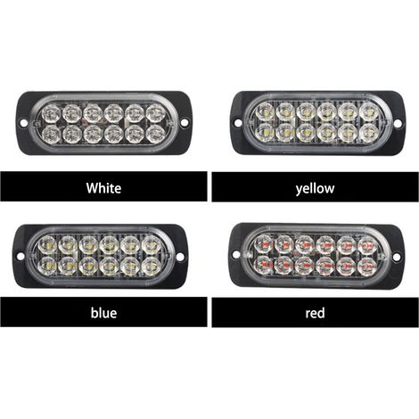 Feux clignotants d'urgence 12 LED pour camion et voiture, 12-24V, gyrophare latéral à flash, kit de sécurité routière, ampoules super lumineuses, équipement auto. (1/5)