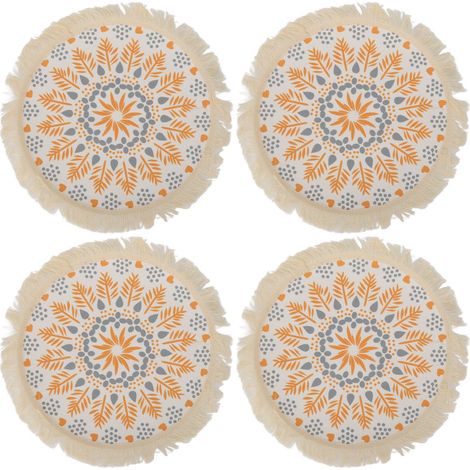 Tapis photo bohème à motif raffiné, design à franges, tapis isolant pour décoration de table de photographie (1/5)