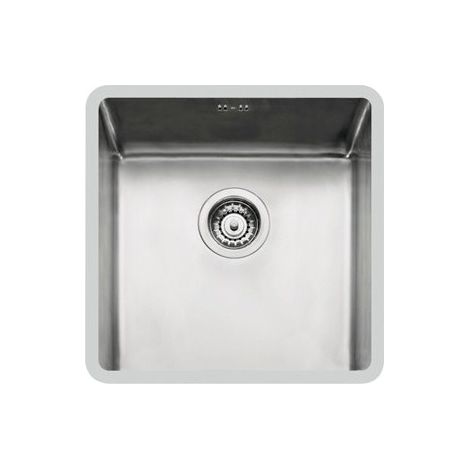 Foster KE.1V.40x40.ST Lavabo sobre-encimera Plaza Acero inoxidable (1/2)