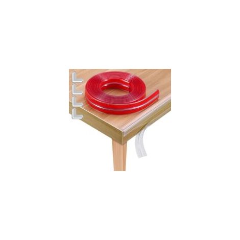 Coin de Table Protection Bebe 100% Silicone, 2M/6.6ft Pré-adhésif Transparent Bande de Protection Angle de Table avec 4 Pièces Proteges Coin de Table Bebe pour Meuble,Sécurité Bebe et (1/5)