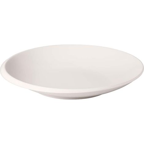 Plat creux, plat stylé pour présenter les plats avec élégance, porcelaine, blanc, résistant au lave-vaisselle (1/5)