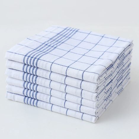 Grand torchon de cuisine en pur coton, 45 x 62 cm, doux et super absorbant, parfait pour laver et sécher la vaisselle. (1/5)