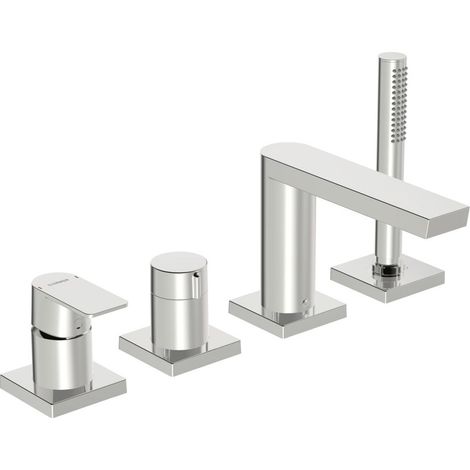 HANSA HANSASTELA Fertigmontageset für Wanne/Brause, 4-Loch, (1/3)