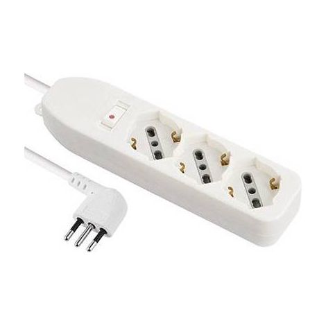 2,00000000000000000000 x MULTIPRESA BIPASSO SCHUKO + TERMICO ELECTRALINE