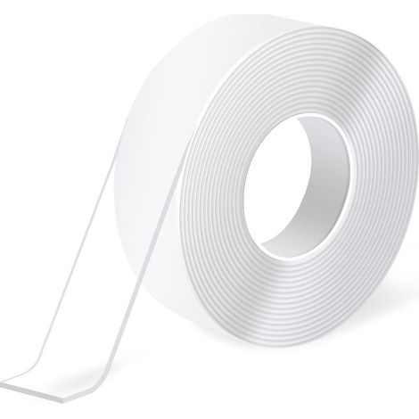 Hochleistungs-Doppelseitiges Klebeband (3 Meter), abnehmbares Multifunktions-Schaumklebeband, wiederverwendbares transparentes Klebeband zum Bekleben von Gegenständen (1/5)