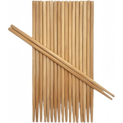 50 paires - Baguettes jetables - Bambou carbonisé - Convient pour un usage domestique et hôtelier - 30 cm - Couleur de l'image (1/5)