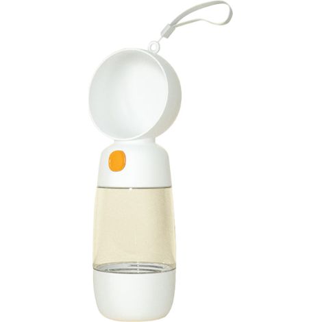 Fontaine À Eau Voyage Pour Chien - Bouteille 565 ml Avec Gamelle Intégrée - Blanc (1/5)
