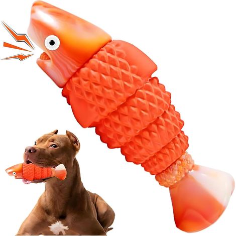 Jouet Chien Indestructible, Jouet pour Chien À Mâcher pour Mâcheur Agressif, Jouets pour Chiens Race Moyenne Et Grande, Jouet À Macher Durable Son Grinçant pour Occuper Et Réduire L'Ennui (1/5)