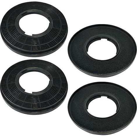 Ensemble de 4 filtres à charbon actif CBCF005 compatibles avec les hottes intégrées CIARRA, modèles : CBCS5913A, CBCB5913A et CBCS5913D (1/5)