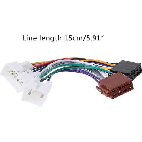 Câble adaptateur de faisceau de câblage ISO pour autoradio Lexus MR2 Land Cruiser (1/5)