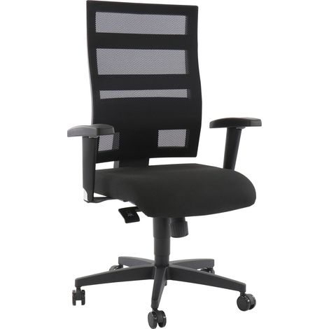 Topstar X-Pander Drehstuhl Bürodrehstuhl ergonomisch (Netzoptik) Stoff schwarz (1/3)