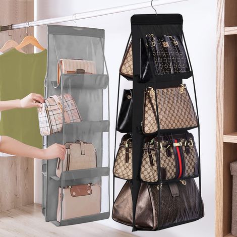 Sac de rangement à 8 compartiments, sac à poussière, support de rangement pour sac à main, support de rangement, sac de rangement pour collations (1/5)