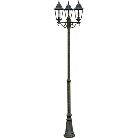 Außen Leuchte Kandelaber Steh Lampe Laterne Fernbedienung im Set inklusive RGB LED Leuchtmittel