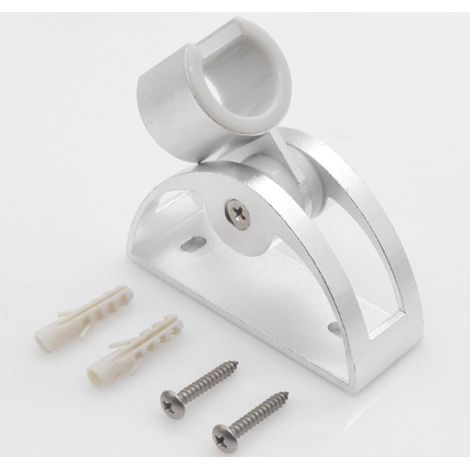 2PCS Space aluminum adjustable punching spray stand shower head Lotus punch Head fixed base punch sh