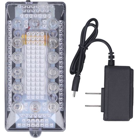 Ortviai Lampe LED clignotante pour épaule – Rouge et Bleu, Étanche IP65, Rechargeable USB, 11-13 h d’autonomie (1/5)