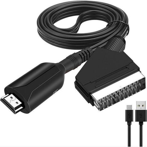 Convertitore da SCART a HDMI, adattatore audio-video per HDTV/DVD/decoder/PS3/PAL/NTSC Starlight - RW Convertitore di tensione. (1/4)