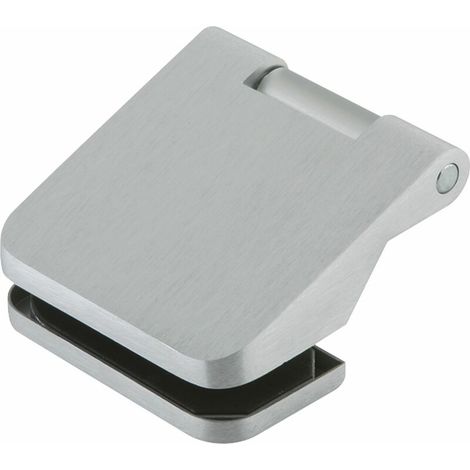 DORMA-GLAS Paumelle pour porte en verre OFFICE Junior métal léger argent anodisé 2 pièces ( 3000254487 )