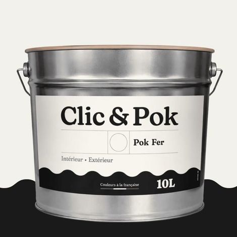 Peinture Fer Antirouille – Métal Extérieur Intérieur, Satinée, Protection Rouille - 10L - RAL 9016 - Blanc signalisation