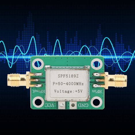 Module amplificateur RF SPF5189 0,6 dB, carte réceptrice à gain de signal LNA large bande 0,1-4000 MHz (1/5)