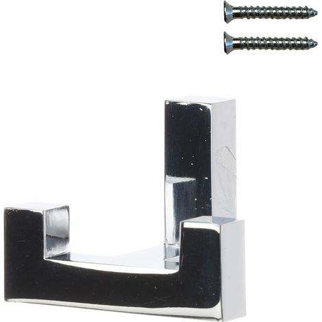 Gancho de pared doble cromo pulido Riex XV34 (1/5)