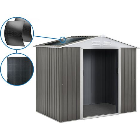Metallgerätehaus "Dallas"- 2.71 m² mit Solarpanel