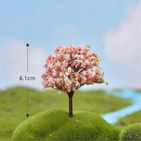 Micro-paysage d'arbres succulents artificiels - Décorations miniatures réalistes pour la maison, le bureau et le jardin (1/5)