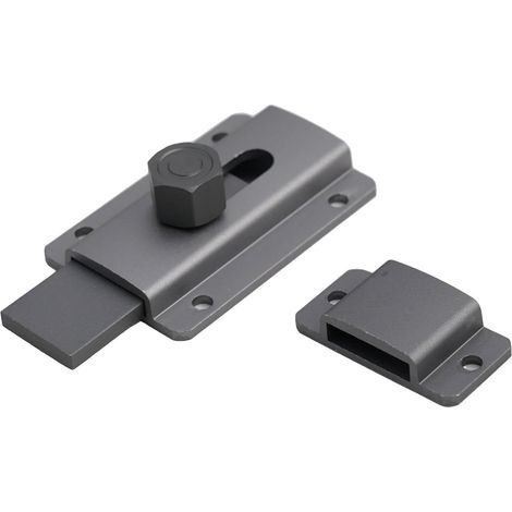 Loquet de sécurité pour porte coulissante, gris argenté (1/5)