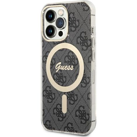 Guess GUHMP13LH4STK iPhone 13 Pro / 136.1 custodia rigida nera/nera 4G MagSafe (1/5)