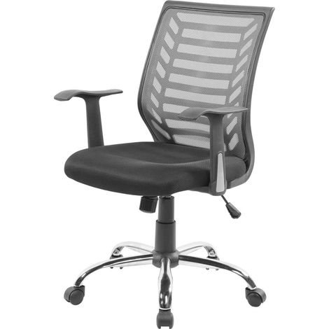 Bürostuhl mit Rollen - Grauer Sessel (1/4)