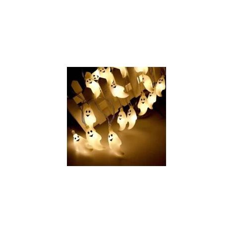 Décorations d'Halloween fantôme, guirlande lumineuse LED 3m20 pour Halloween-Crezuo (1/4)