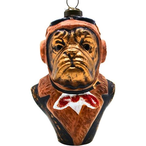 Décoration de Noël - Boule de Noël en Verre - Boule de Noël - Décoration en Verre - Pilote de Chien - Marron - L x l x H 7 x 6 x 11 cm (1/5)