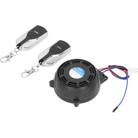 Alarme antivol moto sans fil 12V imperméable, système de sécurité universel avec 2 télécommandes pour scooter et motocyclette. (1/5)