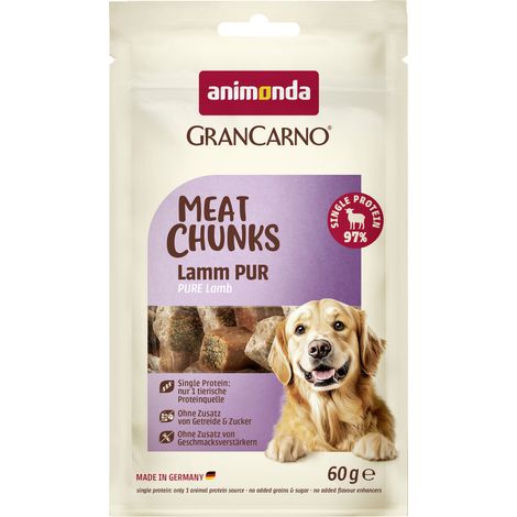 Animonda Meat Chunks Hundesnack Adult Lamm pur 60 g