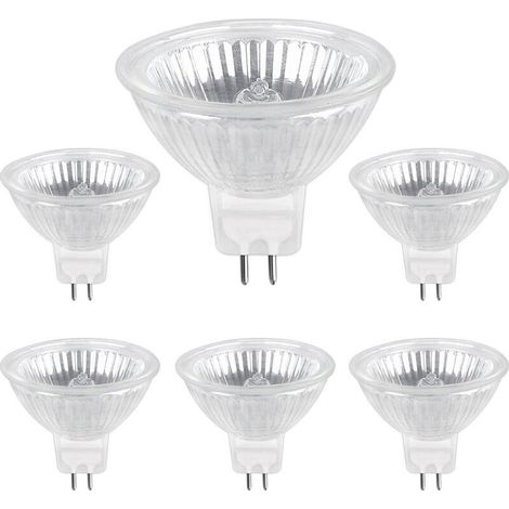 Ampoule Halogene GU5.3 50W 220V. 680lm Blanc Chaud 2700K Dimmable. Ampoule Spot Halogène MR16. pack de 6 (1/5)