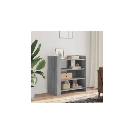 Buffet sonoma gris 73,5x35x75 bois d'ingénierie (1/5)