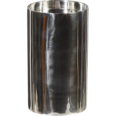 CREATIV home Teelichthalter Ø 9 cm Höhe 15 cm - Edelstahl