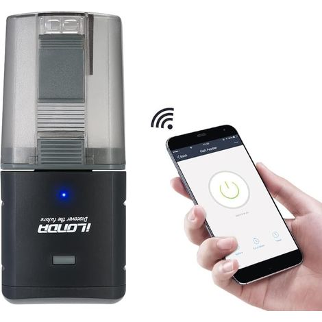 Distributeur automatique de nourriture intelligent pour aquarium, sortie réglable, contrôle par application, commande vocale compatible avec Alexa iLONDA (1/5)