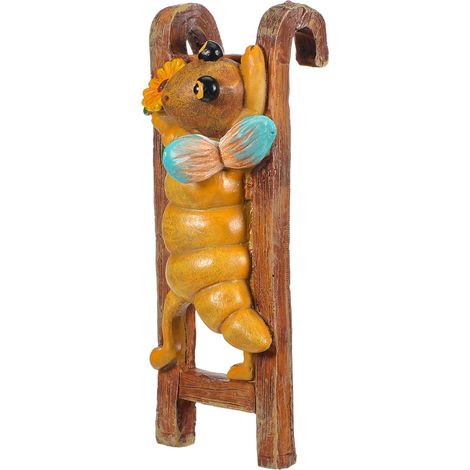 Adorable et flexible porte pot suspendu en résine, motif abeille, 12 x 4, 6 cm, idéal (1/5)