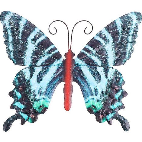 1 papillon en métal, décoration murale (1/3)